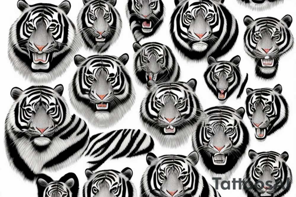 indian tiger tattoo idea