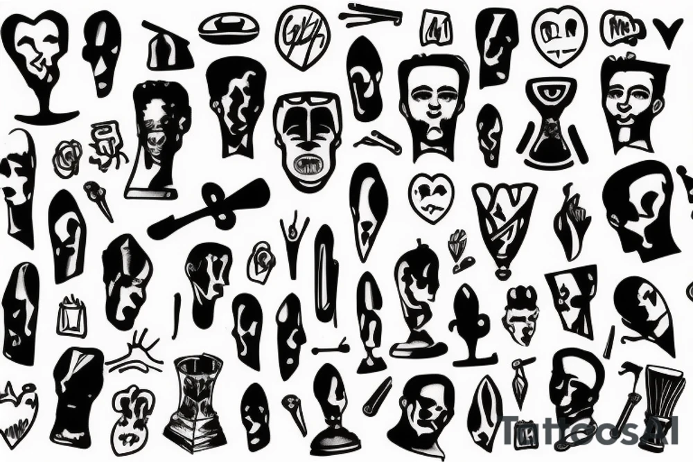 gravestone, vase tattoo idea