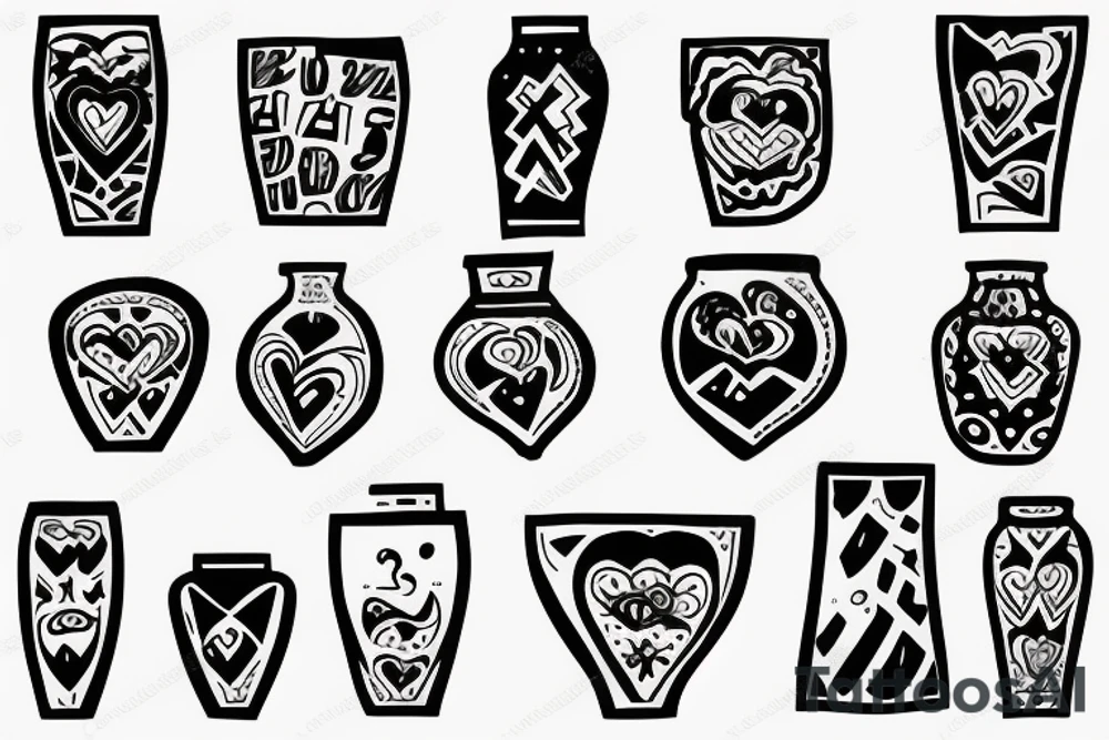 vase, funny tattoo idea