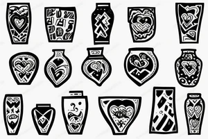 vase, funny tattoo idea