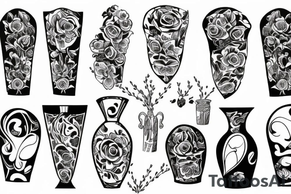 vase, funny tattoo idea