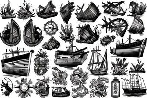 Shipwreck tattoo idea