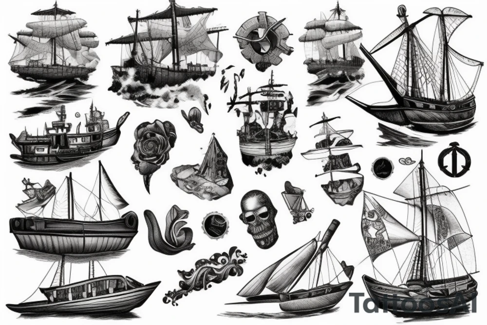 Shipwreck tattoo idea