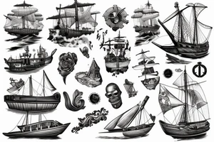 Shipwreck tattoo idea