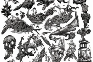 Shipwreck tattoo idea