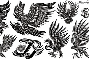 background Phoenix tattoo idea