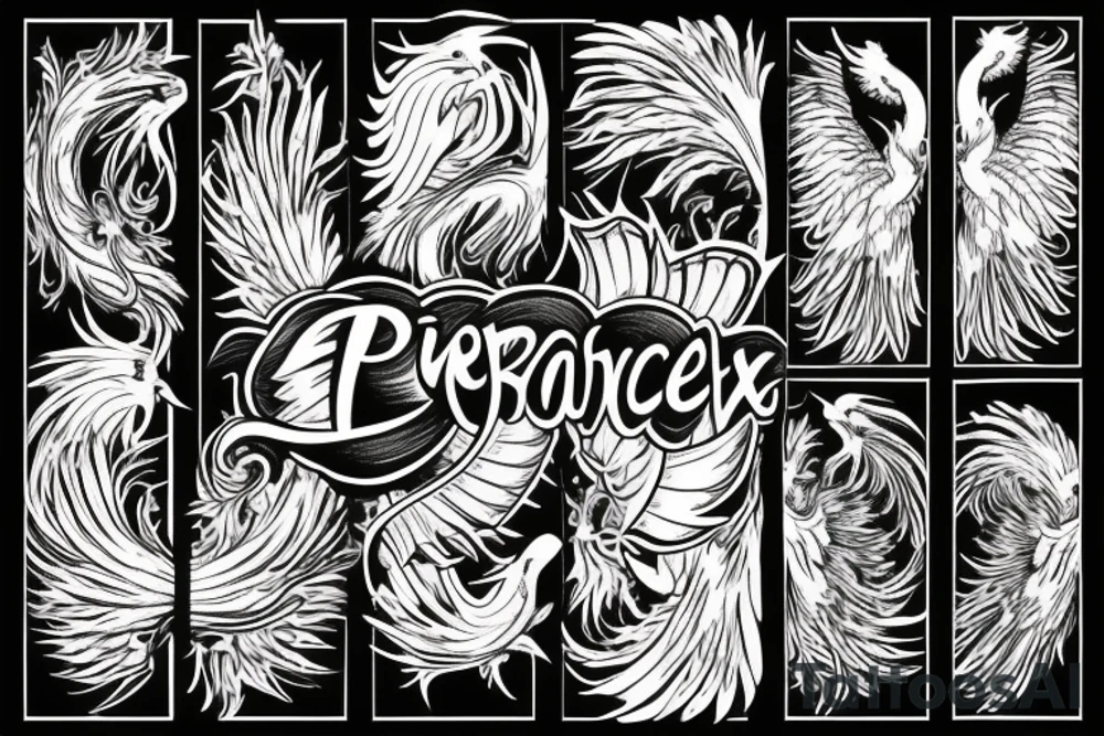 background Phoenix tattoo idea