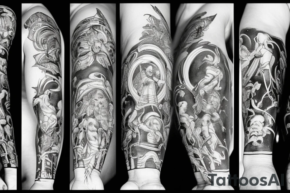 God coming down tattoo idea