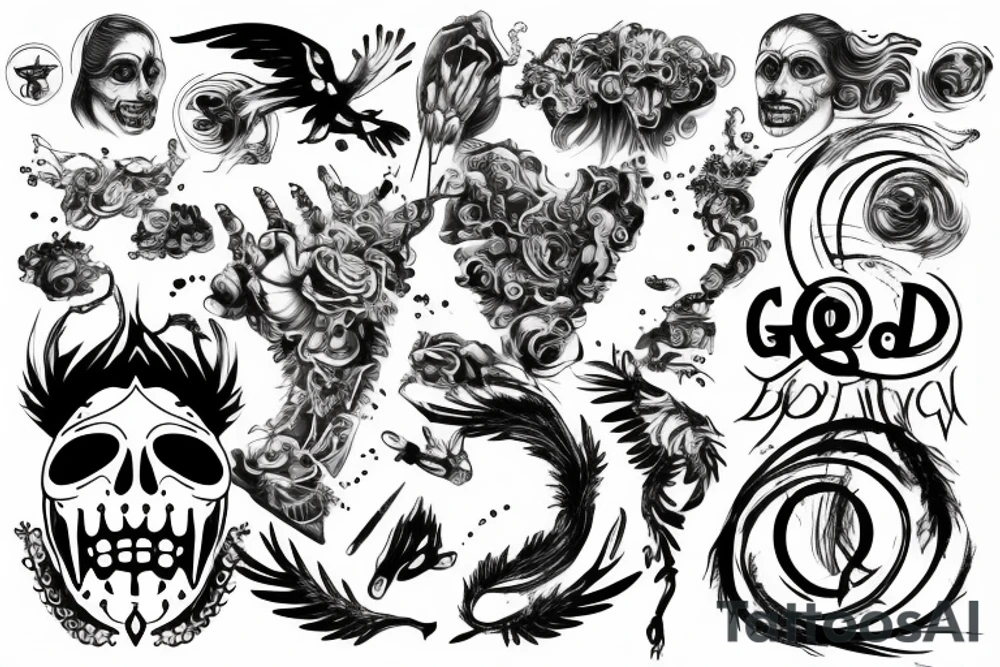 God coming down tattoo idea