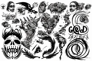 God coming down tattoo idea