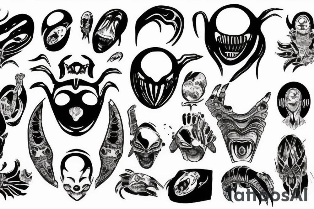 Alien God coming down tattoo idea