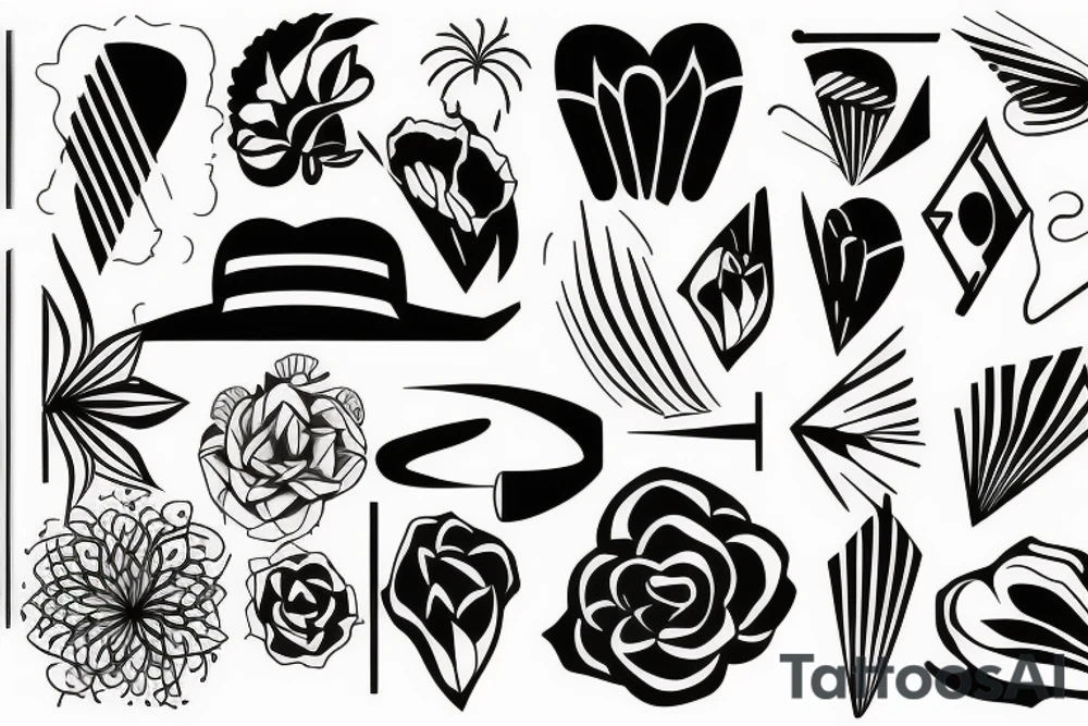 linear tattoo idea