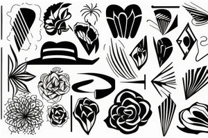 linear tattoo idea