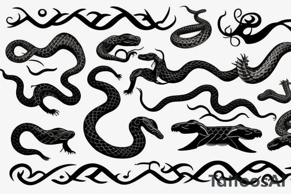 Rattlesnake tattoo idea