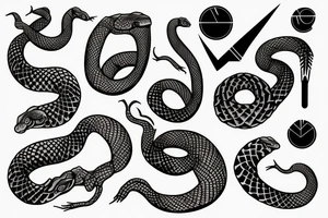 Rattlesnake tattoo idea