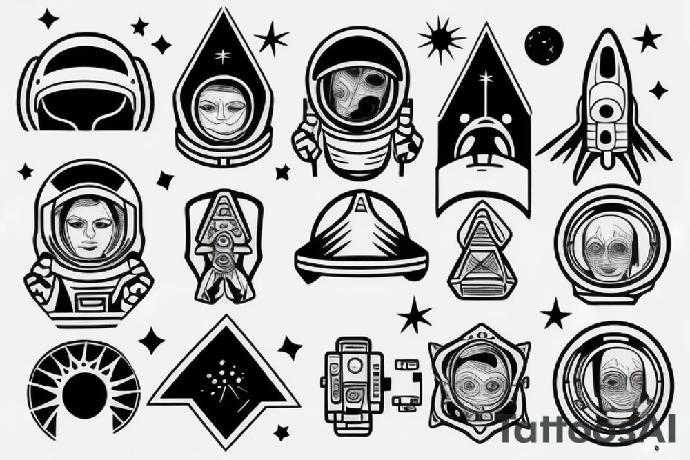 Astronaut tattoo idea