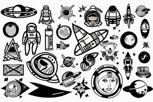 Astronaut tattoo idea