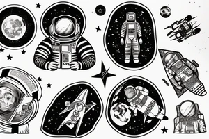 Astronaut tattoo idea