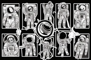 Astronaut tattoo idea