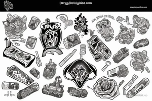 drugs tattoo idea