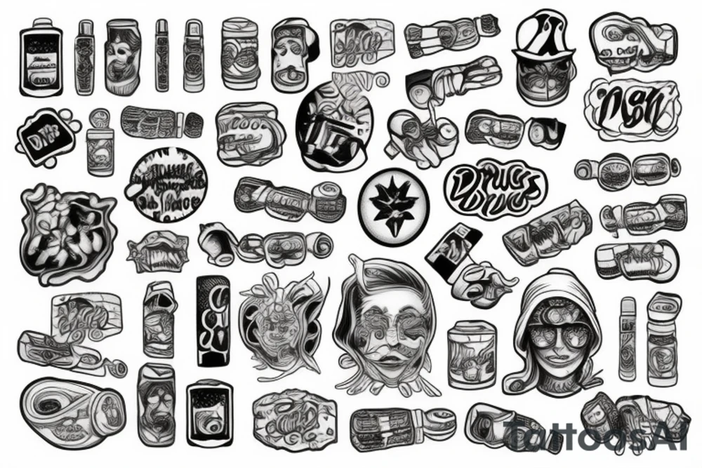 drugs tattoo idea