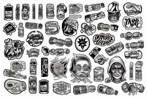 drugs tattoo idea