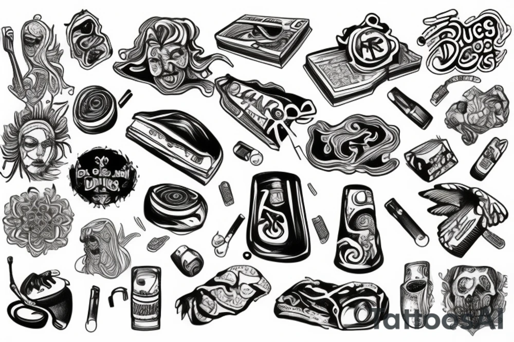 drugs tattoo idea