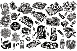 drugs tattoo idea
