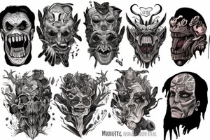 Monstrous humanoid tattoo idea