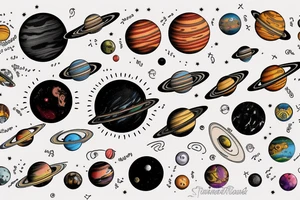 Solar System tattoo idea