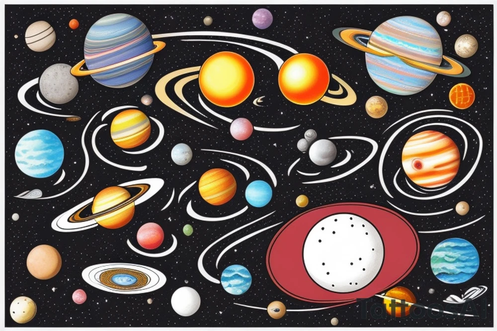 Solar System tattoo idea