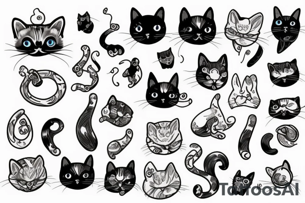A quantum physics cat tattoo idea