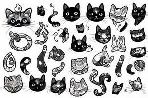 A quantum physics cat tattoo idea