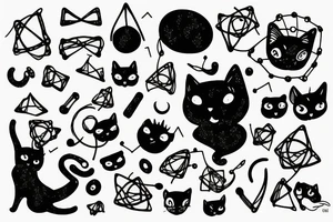 schrodinger's cat quantum physics tattoo idea