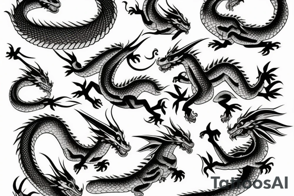 Dragons tattoo idea