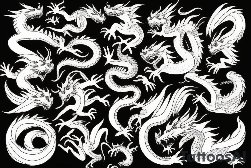 Dragons tattoo idea