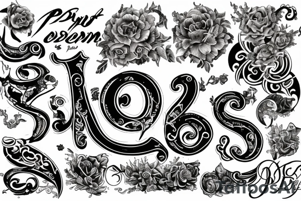 P & D tattoo idea