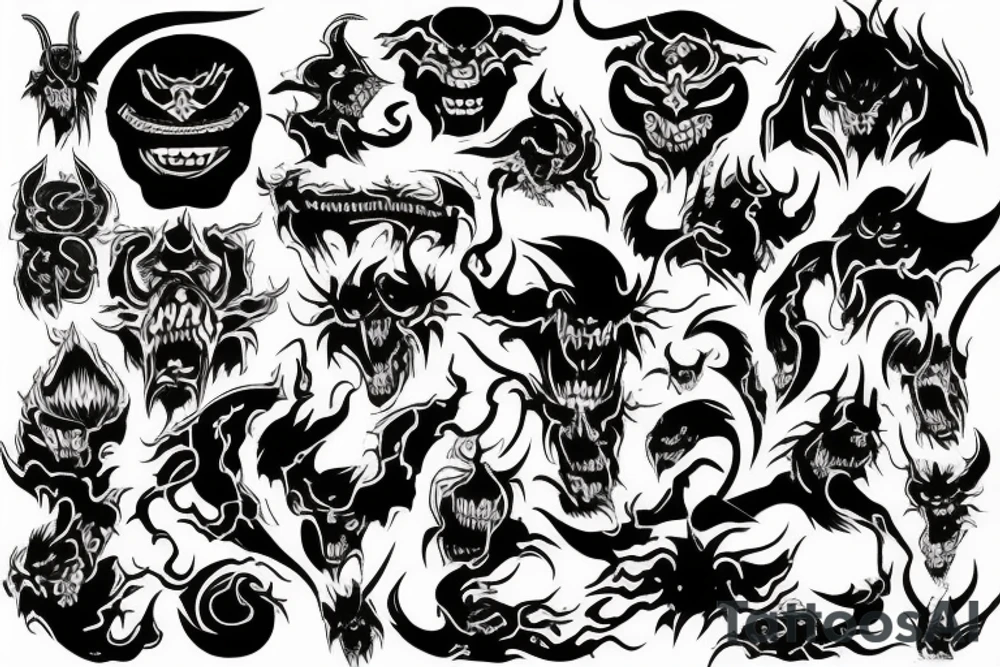 demon tattoo idea