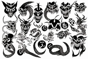 demon tattoo idea