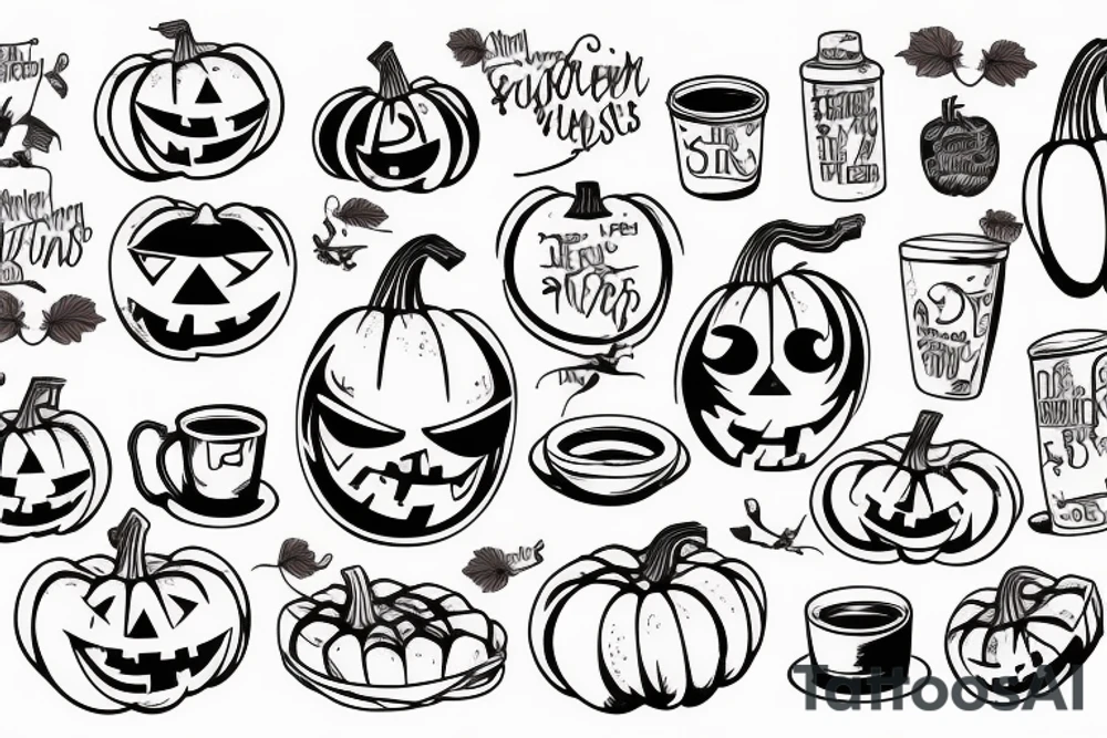 homeless eating a pumpkin tattoo idea