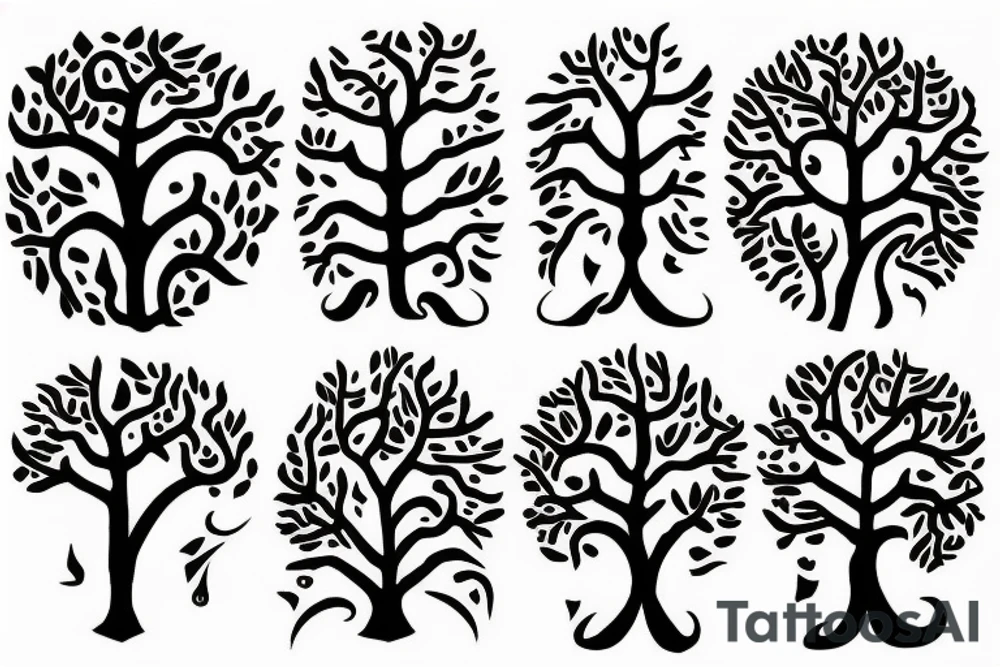 Tree like rune tattoo idea