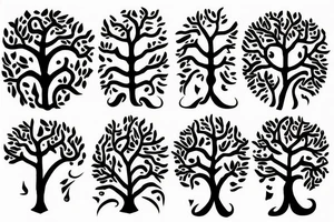Tree like rune tattoo idea