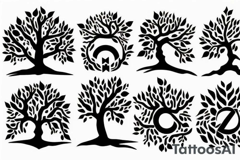 Tree like rune tattoo idea