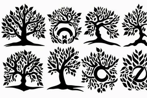 Tree like rune tattoo idea