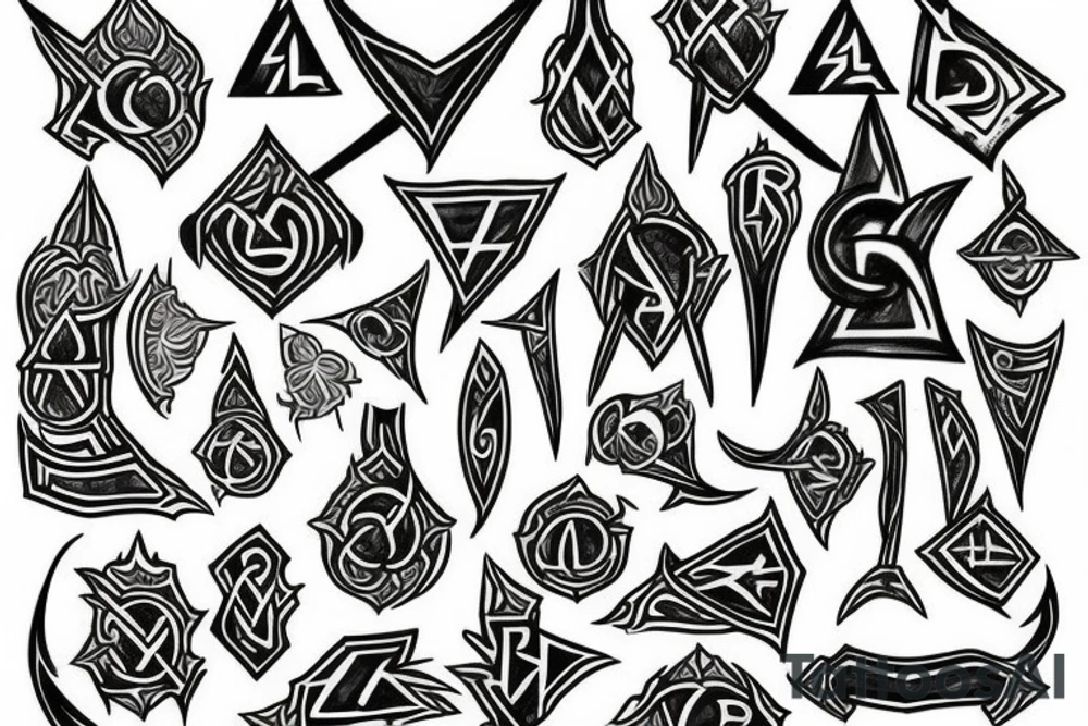 Rune algiz tattoo idea