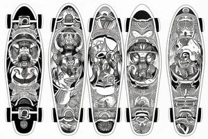BANANA SKATEBOARD SAN MIGUEL tattoo idea
