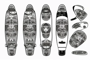BANANA SKATEBOARD SAN MIGUEL tattoo idea