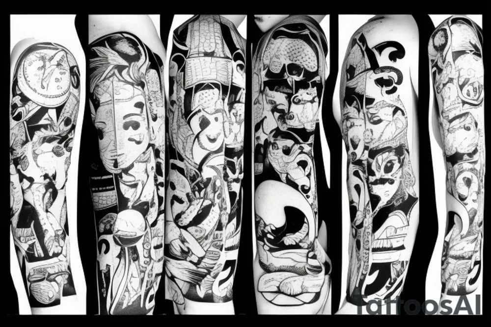 SKATEBOARDING BANANA tattoo idea