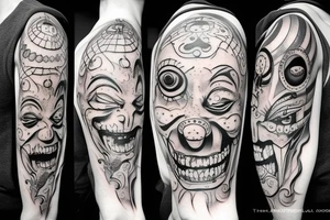 the terrible clown tattoo idea