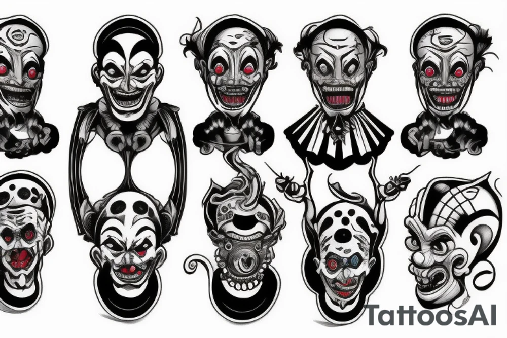 the terrible clown tattoo idea